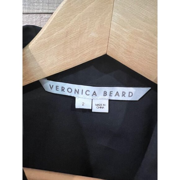 VERONICA BEARD POLINA SHIRTDRESS IN BLACK dress  Size 2 - Picture 5 of 10